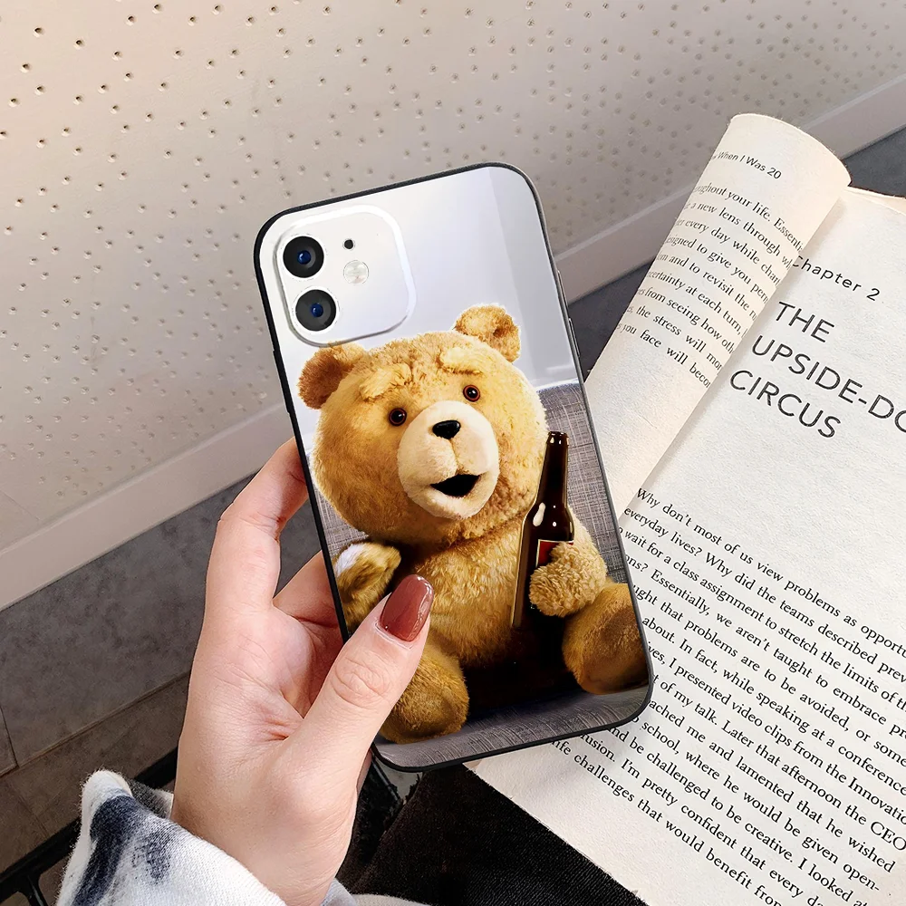 Ted Bear Phone Case Silicone Soft For IPhone 16 15 14 13 12 11 Plus Pro Max Plus