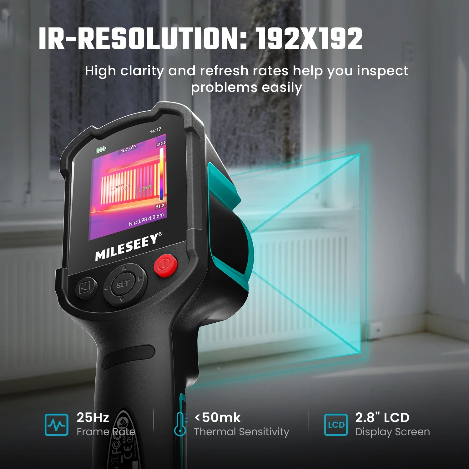 Mileseey TR10 Infrared Thermal Imager Thermal Camera for Leak Detection Portable Camera Termica for Electronics Repair