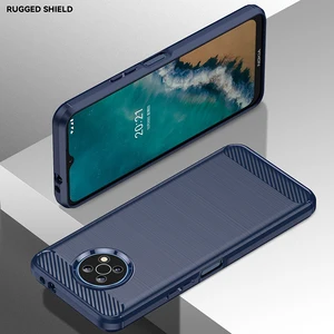 Casing Silikon Lembut Serat Karbon untuk Motorola Moto G9 G8 G7 Power Lite G6 E7 E6 Plus Casing Penutup Belakang Matte Tekstur Disikat Bermain 8 kasus penjualan terbaik motorola g9 - №