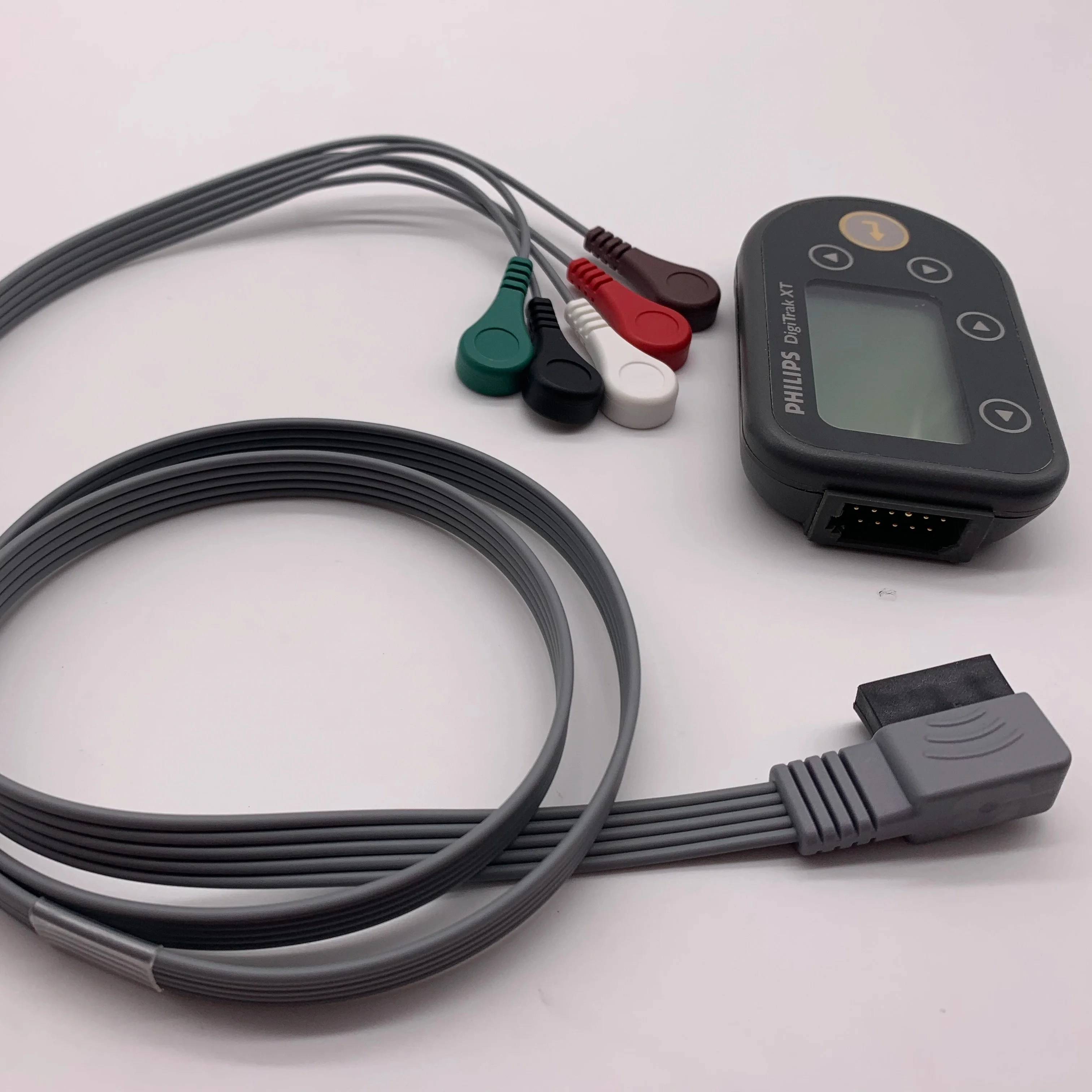 

Кабель Holter Recorder 5LD с защелкой, совместимый DigiTrak XT/M4725A для телеметрии Philips Кабель Holter ecg