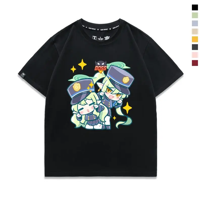 Anime Blue Archive Tachibana Hikari Cosplay Printed Short Sleeve T-Shirt Casual Tee Fashion Vintage Shirts Versatile in Summer