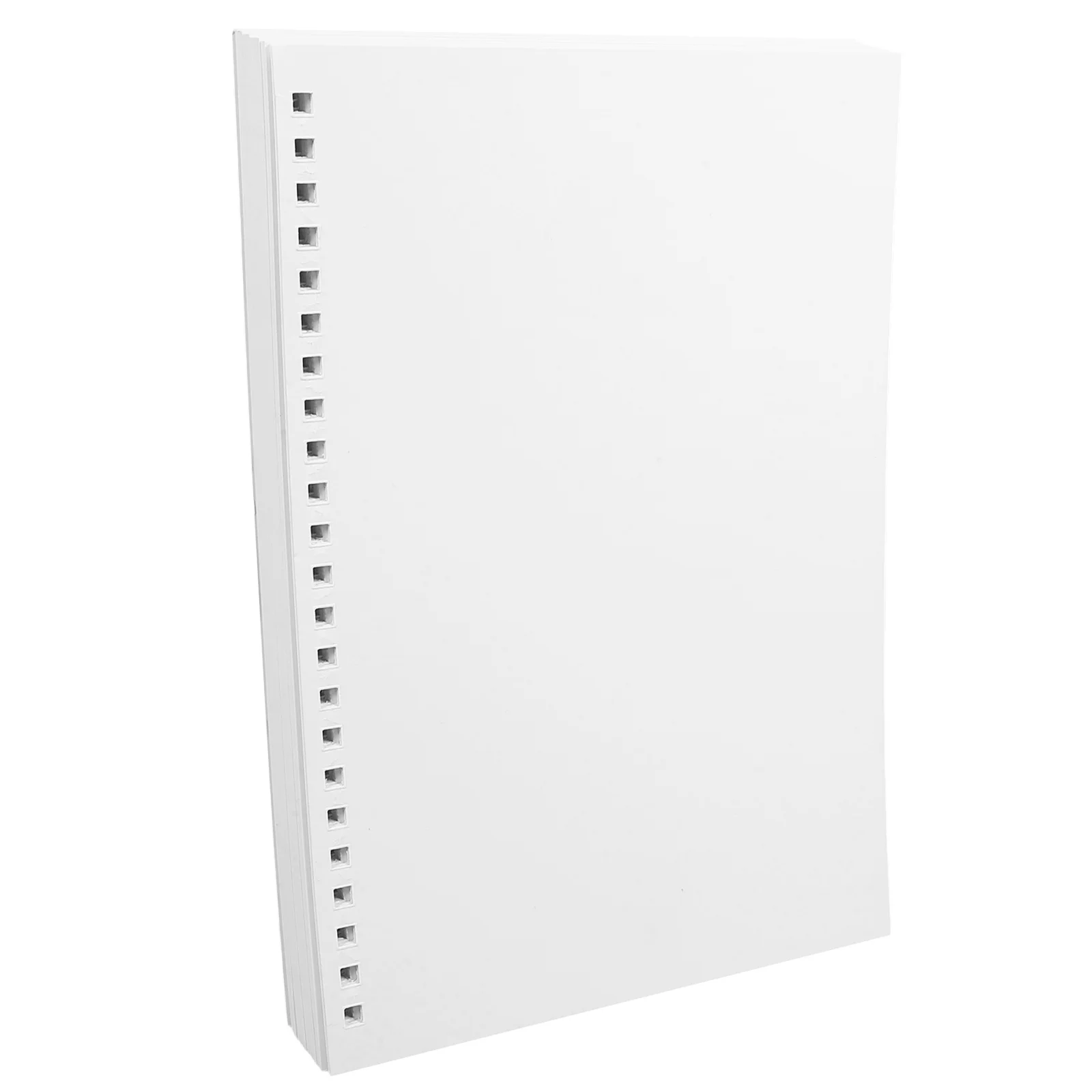 

50Pcs Blank Binder Refill Sheets Pre-Holed Calendar Inner Pages for Writing Drawing Notetaking Portable Stationery Supplies