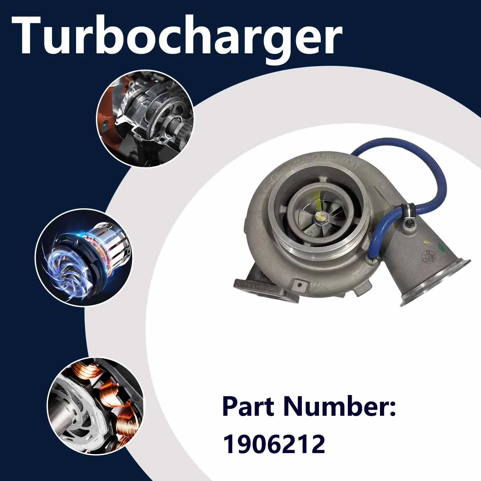 Turbocharger 0R7578 For CATERPILLAR Industrial engine 120L 12 Zyl C12