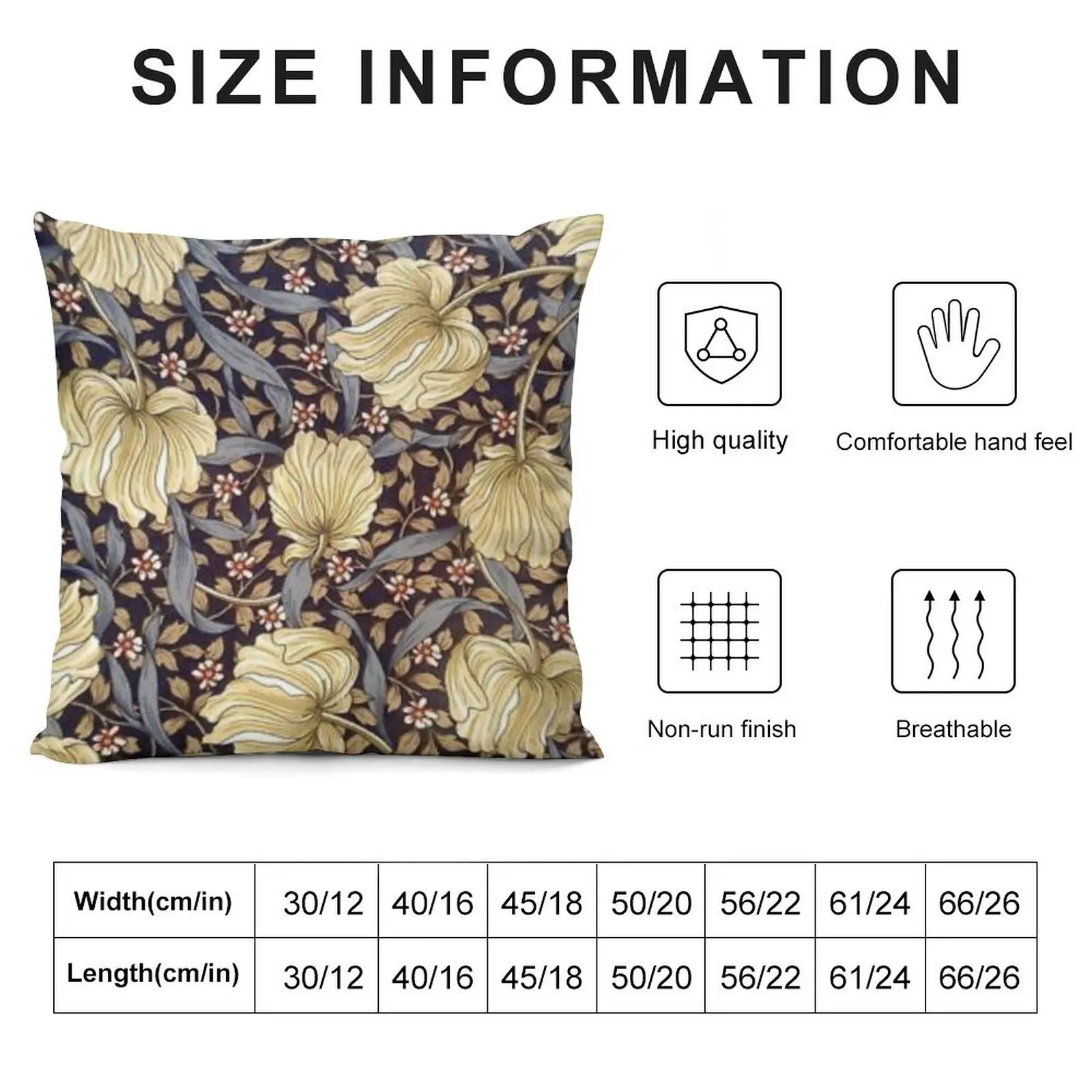 William Morris honeysuckle design Throw Pillow luxury decor pillowcases for sofa cushions pillow