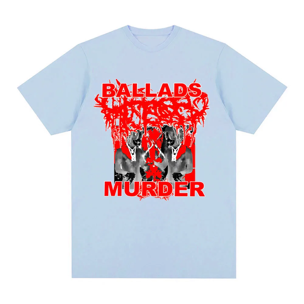 Camiseta More Chaos Ballads Ken Carson 2025 verano Grunge manga 100% Camiseta de algodón cuello redondo camisetas cómodas de alta calidad