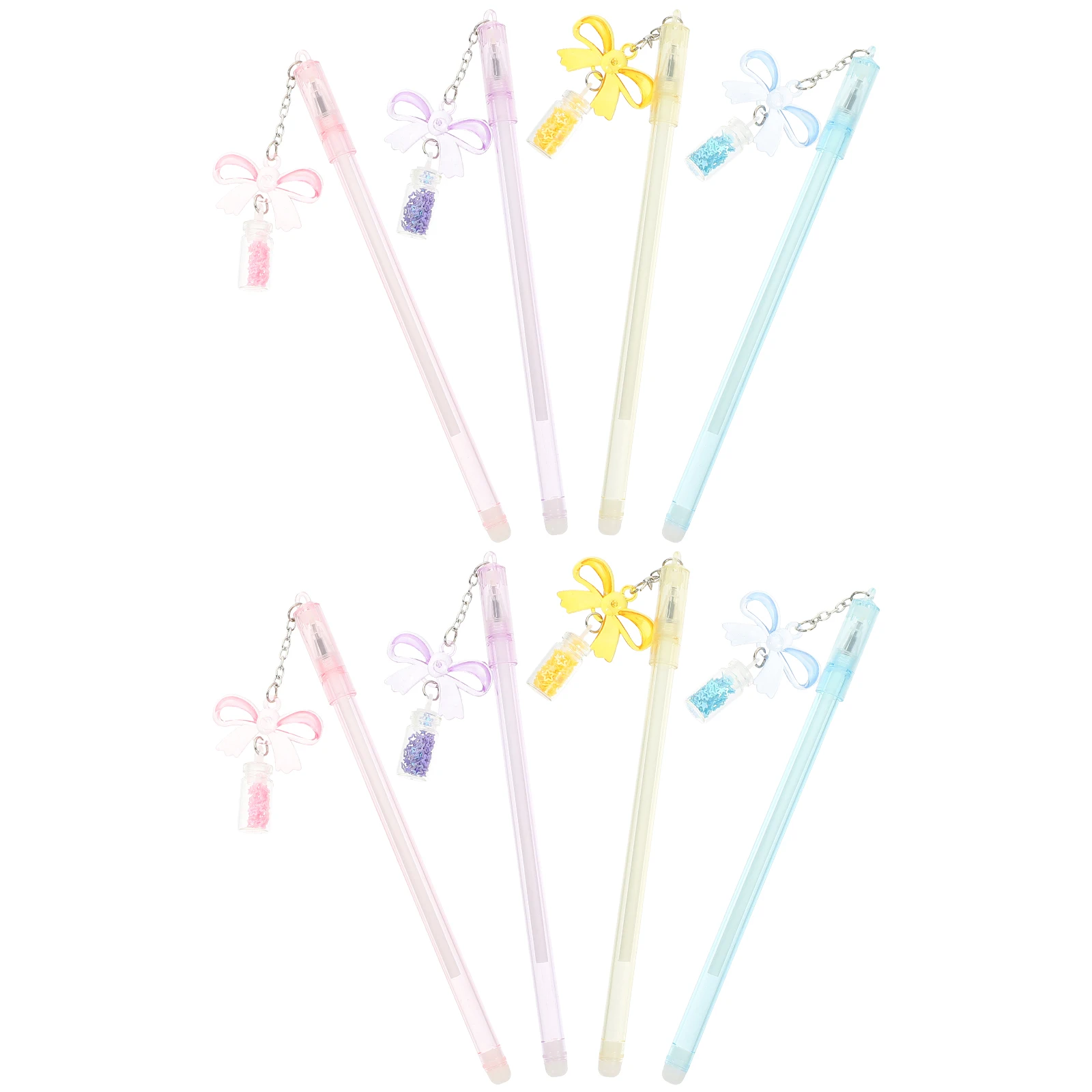 

8 Pcs Drift Bottle Pen Cartoon Butterfly Shaped Writing Pens Cute Girls Fashion Fun Kids Gel Student Signature