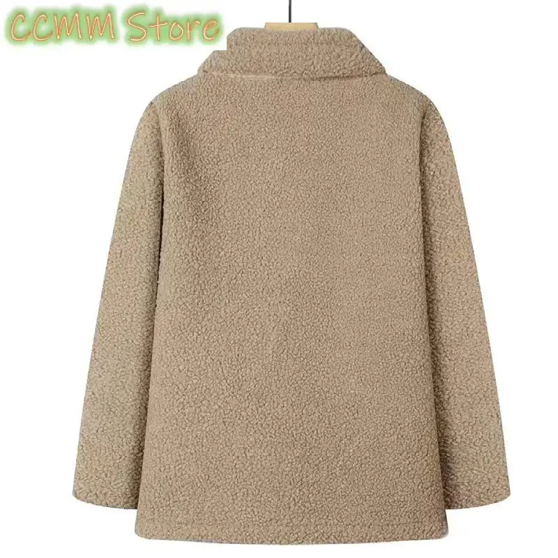 Mother Women's New Coat Cashmere Female Autumn Winter Plus Warm Cotton Padded Coat Warm Jacket Velvet Cotton Overcoat