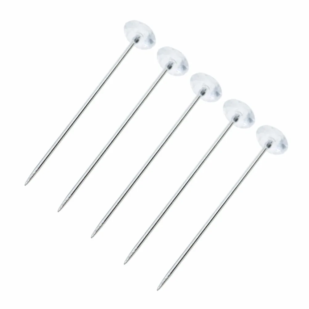 100Pcs Sparkling Crystal Pins 8Mm Diamond Head 2Inch Length Sharp Tip for Bridal Bouquets Corsages Floral