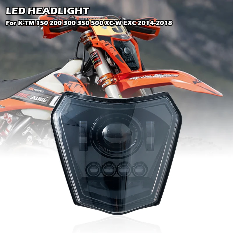 Universal Motorcycle led Headlight for K-TM EXC model 2014-2019