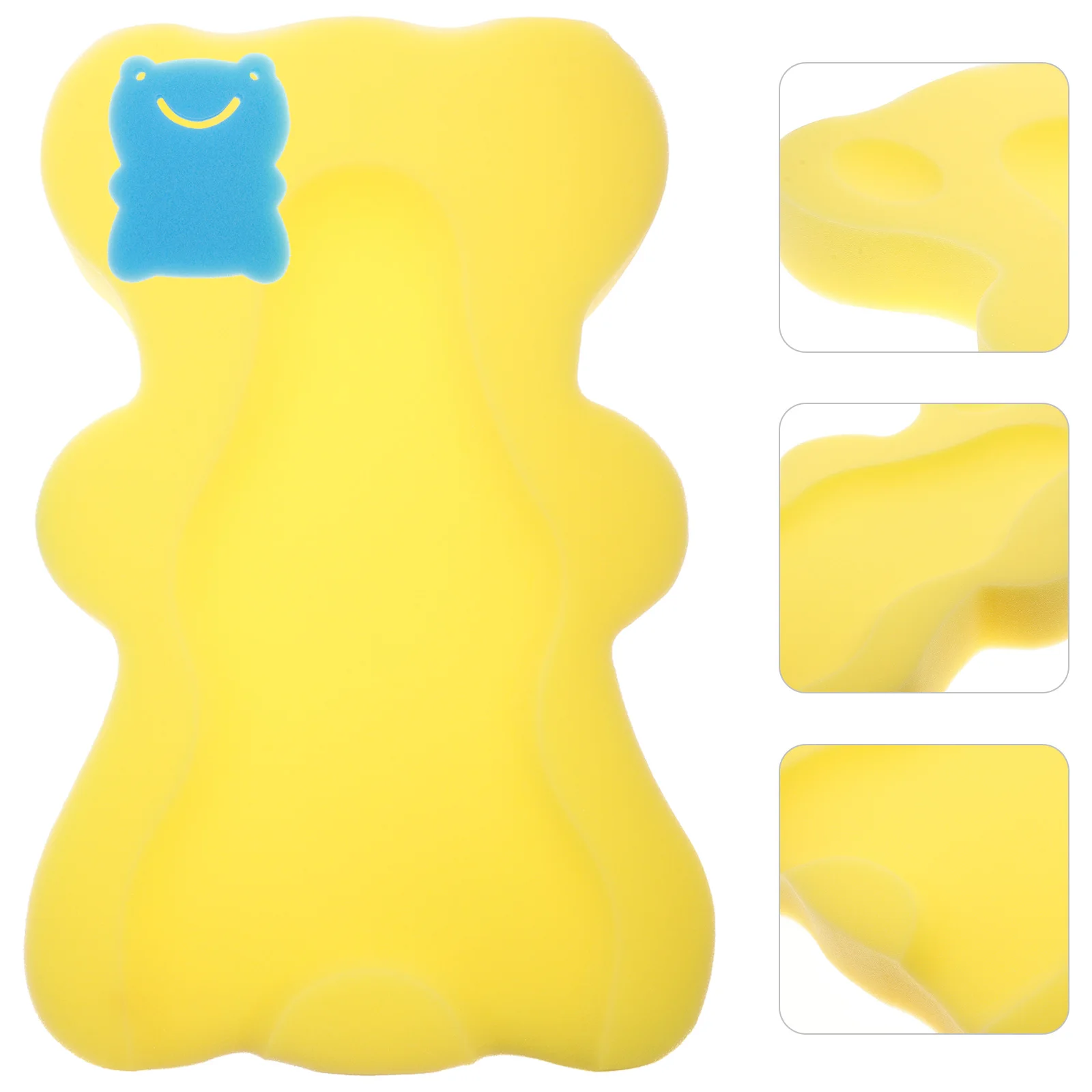 

Baby Mat Skid Proof Thickened Sponge Non Slip Stable Support Cartoon Design For Newborn Tub Accessories R om Color Bath Sponge