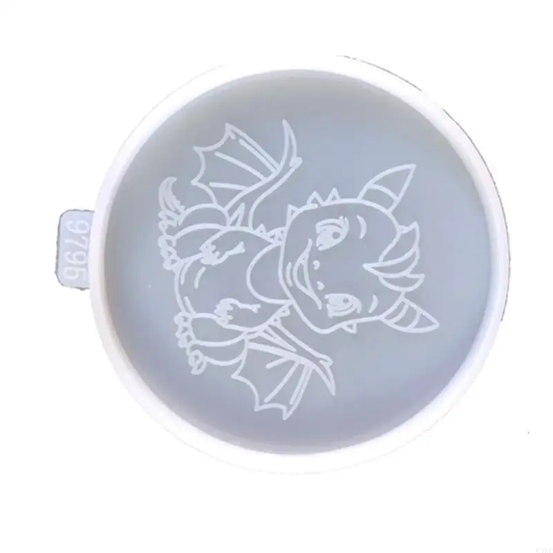 C1FE Silicone Dragon Mold voor DIY Cup Mat Duurzame Siliconen Molds