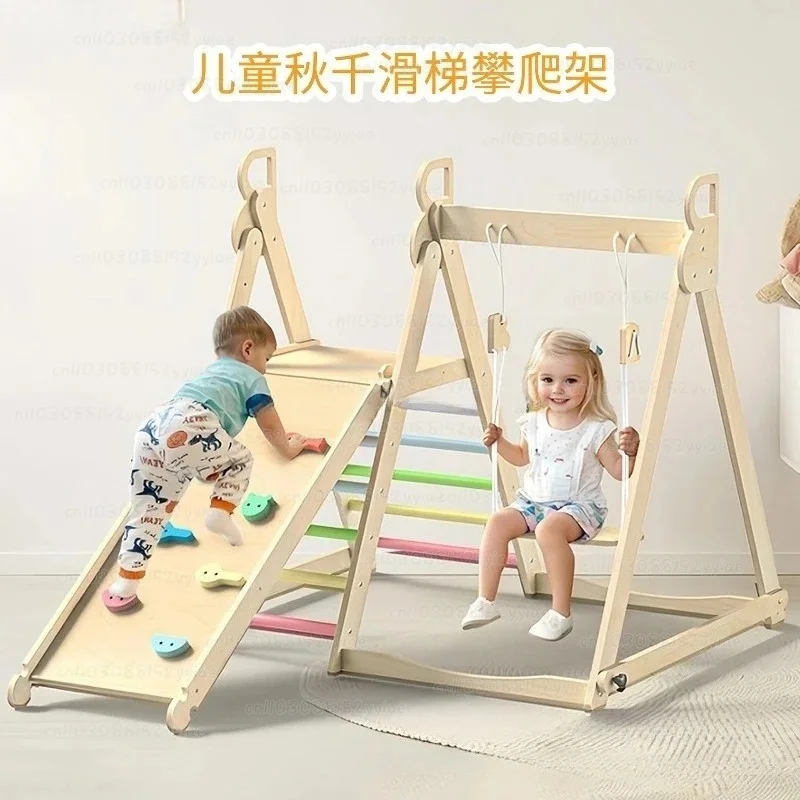 Folding Slide & Climbing Frame Accessories, Fits Indoor Home Playground with Swing & Slide