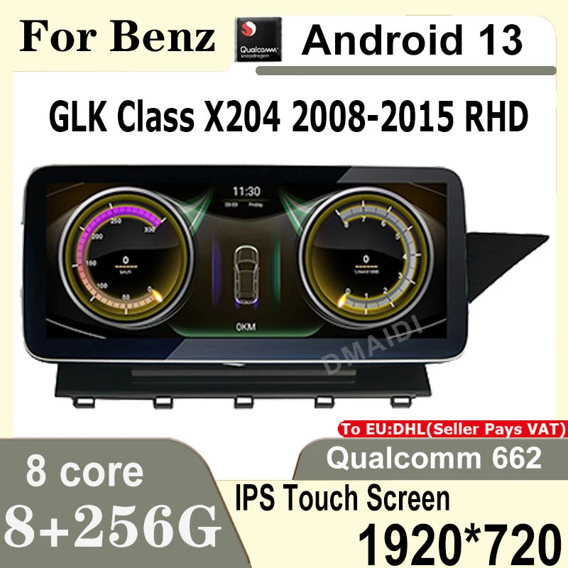 

Android13 Car Multimedia Player For Mercedes GLK Class X204 RHD Qualcomm GPS Radio Stereo Video AUTO Apple Carplay Factory Price