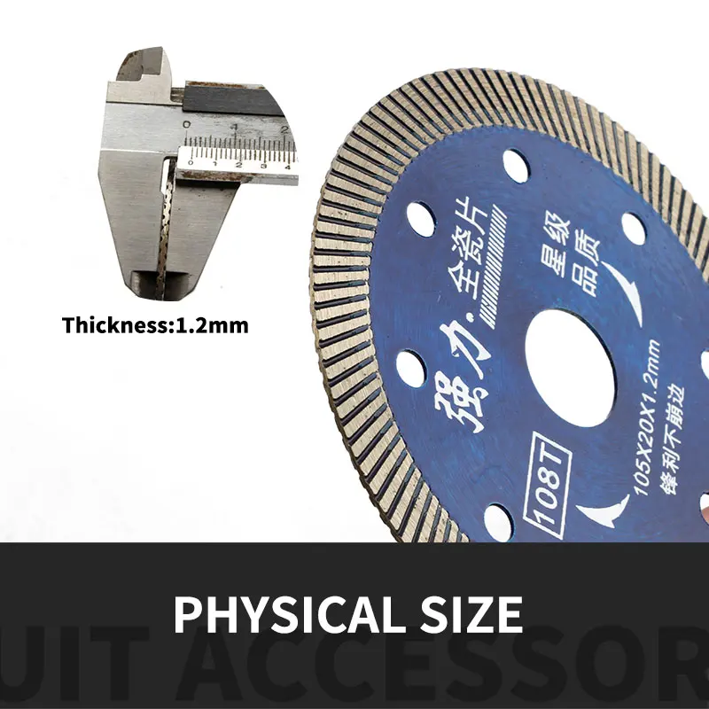 105mm Diamond Saw Blade For Porcelain Tile Ceramic Dry/Wet Cutting Stone Cut off Saw Blade Diamond Cutting Disc