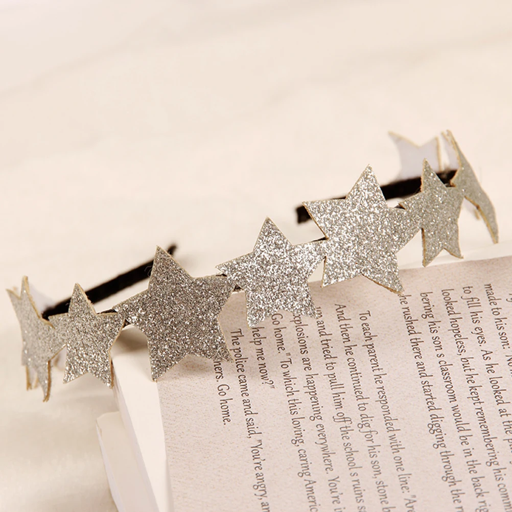

4Pcs Star Hair Hoop Delicate Leaf Design Alloy Party Accessories Christmas Daily Wear Hair Tools Styling
