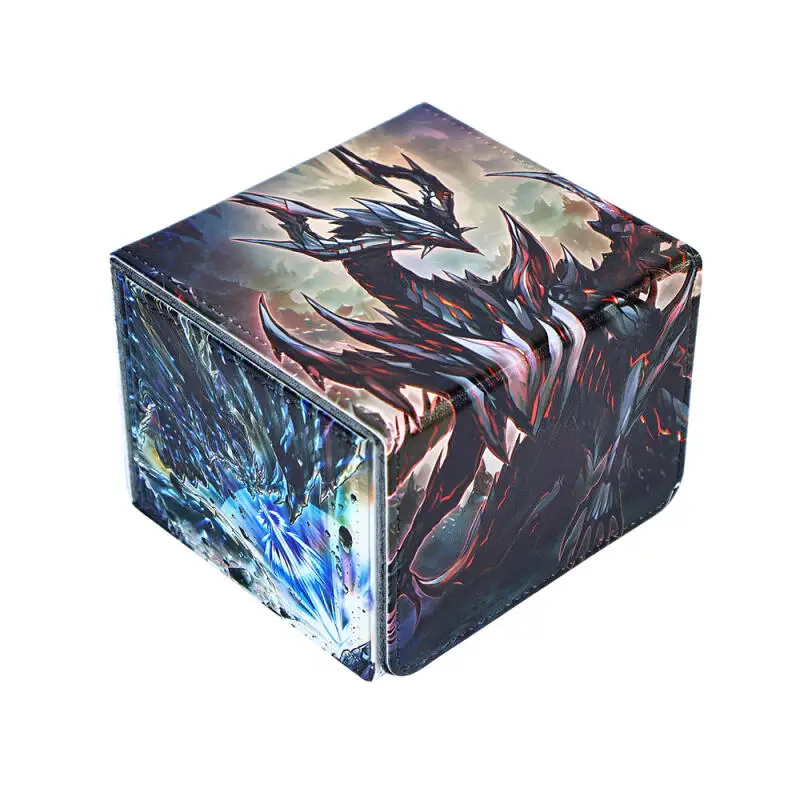 

Ю-Ги-О! Primite Dragon Ether Beryl DIY кожаная коробка для карт большой емкости утолщенная коробка для хранения коллекционных карт аниме