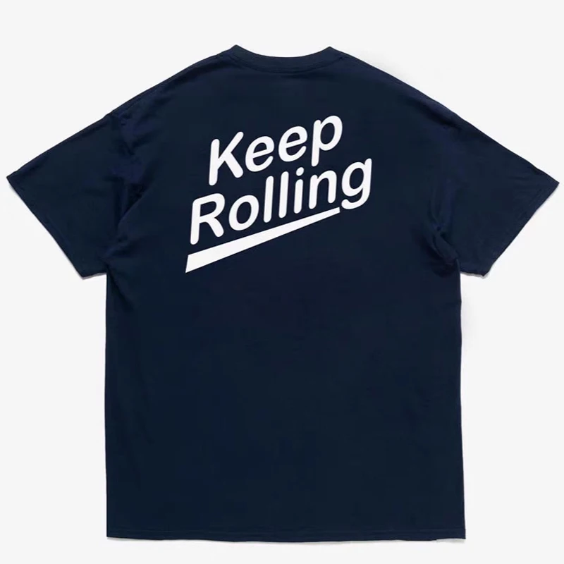 DESCENDANT DCDT Letter Printed Loose Short Sleeved T-shirt for Men Summer Tees 25SS