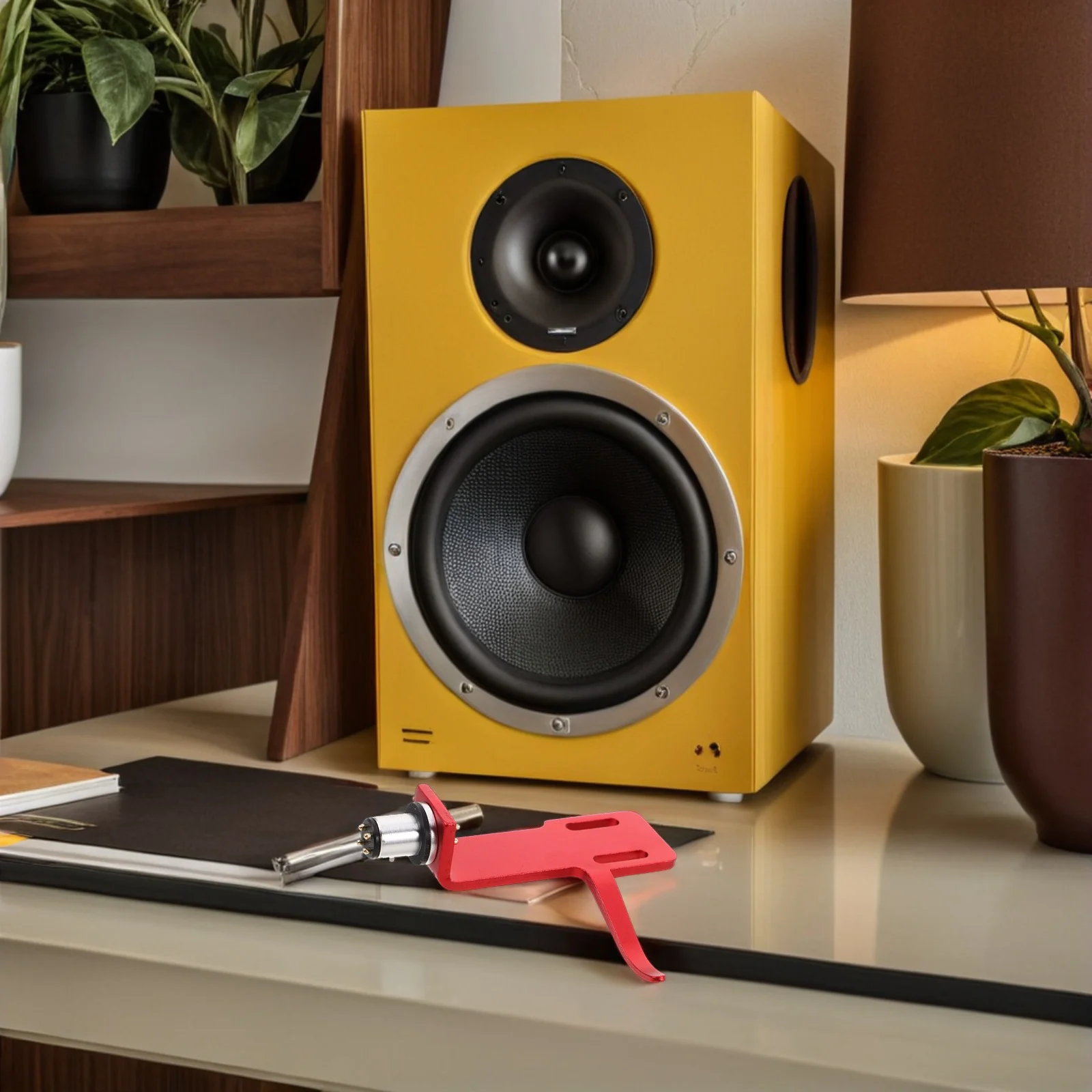 

1Set Universal Turntable Headshell Replacement Red Lead Wire Cartridge Mount for Phonograph Tonearm Record Player Accessories