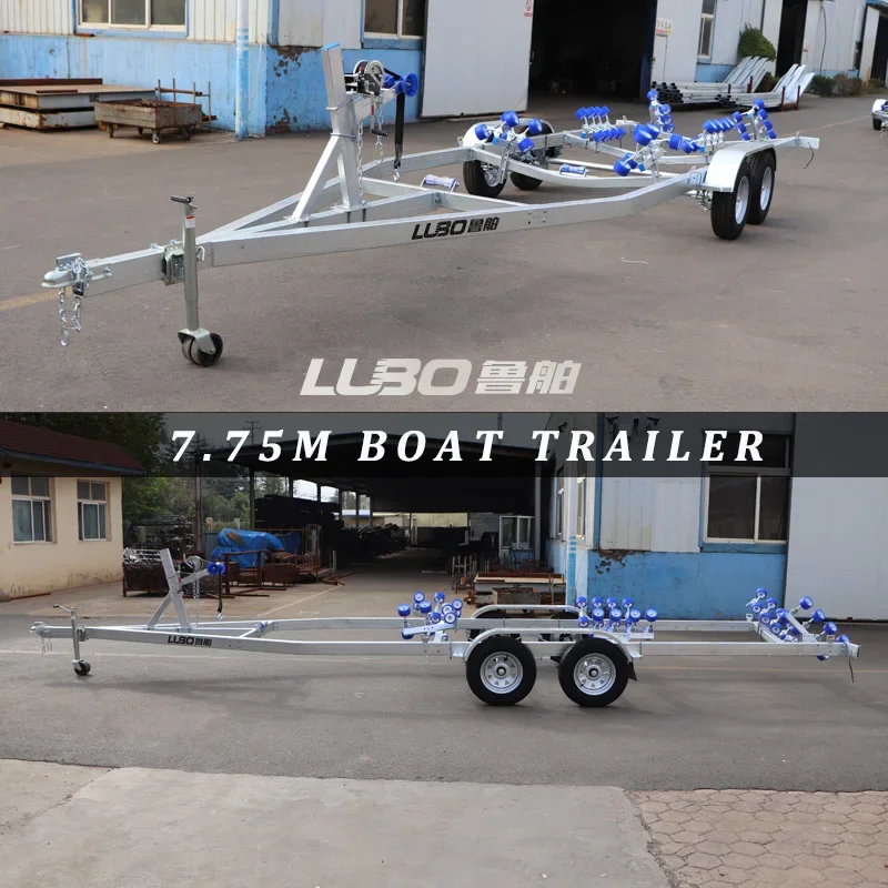 7.75 m  Double Axle Boat Trailer