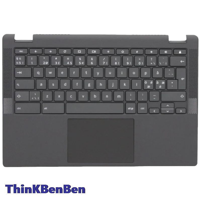 NDC Nordic Black Keyboard Upper Case Palmrest Shell Cover For Lenovo Ideapad Flex 5 CB 13 13IML05 Chromebook 5CB0Z28156