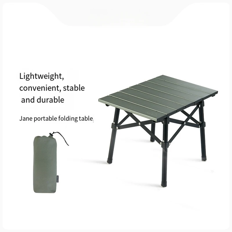 Outdoor camping portable aluminum alloy folding table self-driving picnic barbecue small table