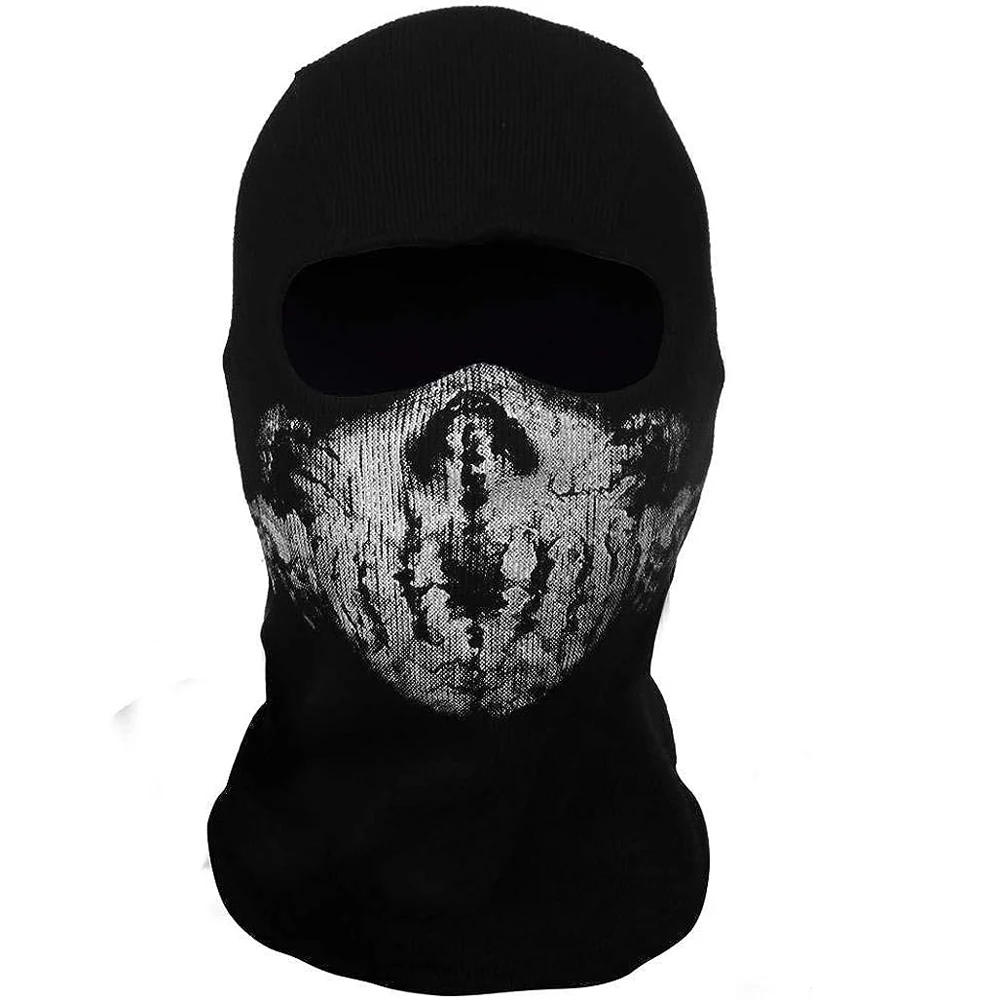 Surprise Mask Skull for Ghost Motorcycle Mask Cotton COD Face Mask Black