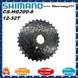 Shimano CS-HG200-8 MTB Mountain Bike Flywheel 8/24 Speed Cassette 12-32T Bicycle Parts HG200 Freewheel HG200-8 Bike Freewheel