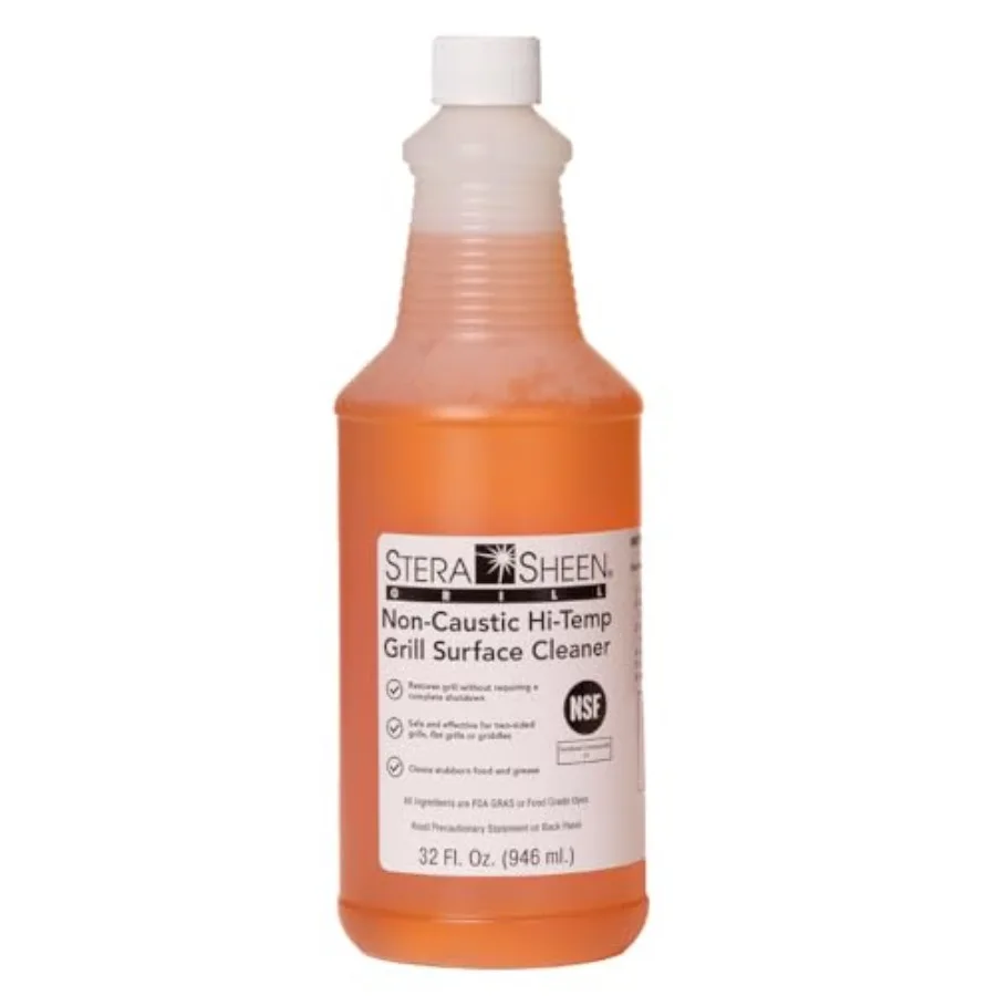 

Stera Sheen - Grill Cleaner - Food Safe, Non-Caustic Formula - Restaurant and Cafe Quality Cleaner for at Top Grills and Griddl