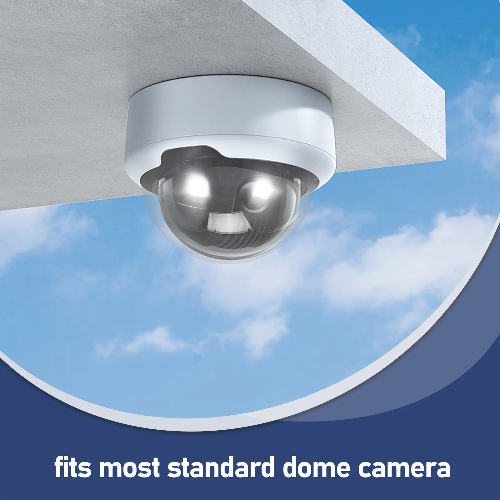 Clear Camera Dome 3.8 Inch Acrylic Plastic Cover Outdoor Security Camera Housing Shield Rainproof Protective Clear Plastic Dome