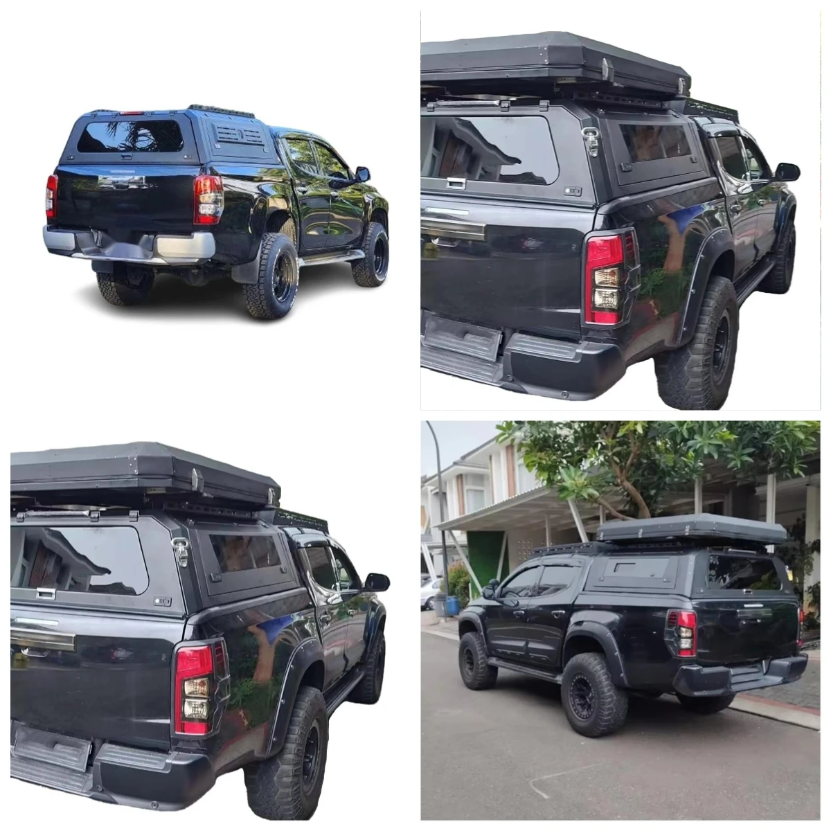 

Custom Fit Aluminum Canopy for Triton L200 Top Camper Waterproof Anti Rusted Hard Tonneau Cover Auto Accessories