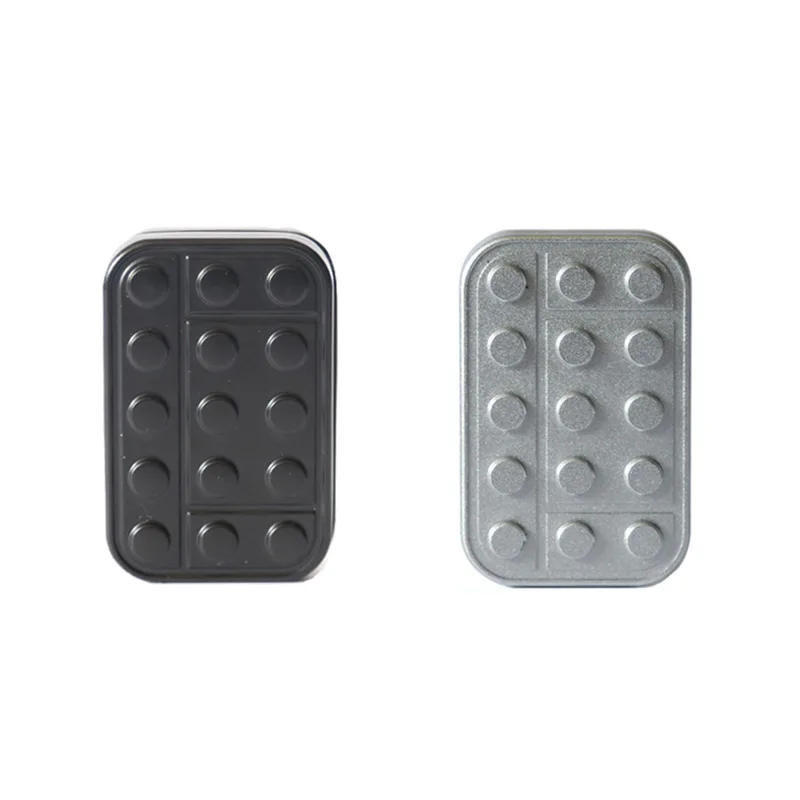 Metall EDC Fidget Slider Schwarz Silber Magnetischer Würfelschieber Haptischer Slider Antistress Fidget Spielzeug Erwachsene Stressabbau Spielzeug ADHS Autismus