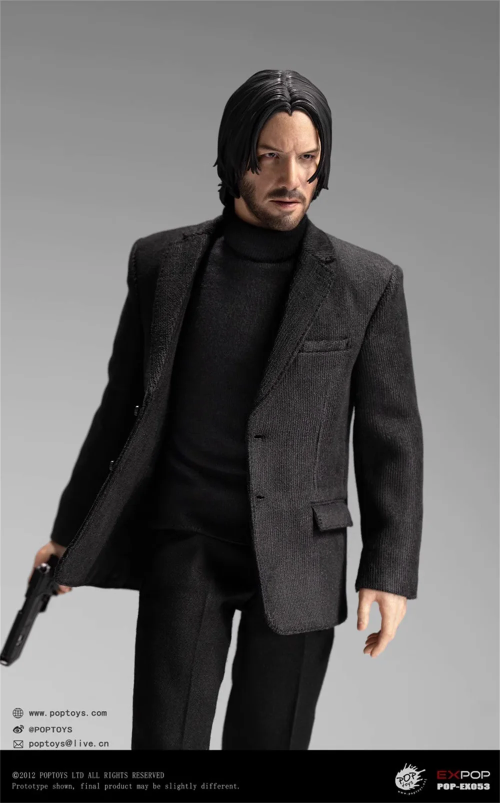 Figuras de acción móviles POPTOYS EX-053, The God Killer John Wick Keanu Reeves, conjunto completo, regalo para fanáticos, Colección, 1/6