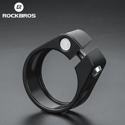 ROCKBROS Bicycle Seat Post Clamp High Strength Aluminum Alloy Quick Release Cycling Bike Seat Clamp Convenient Bike Accessories