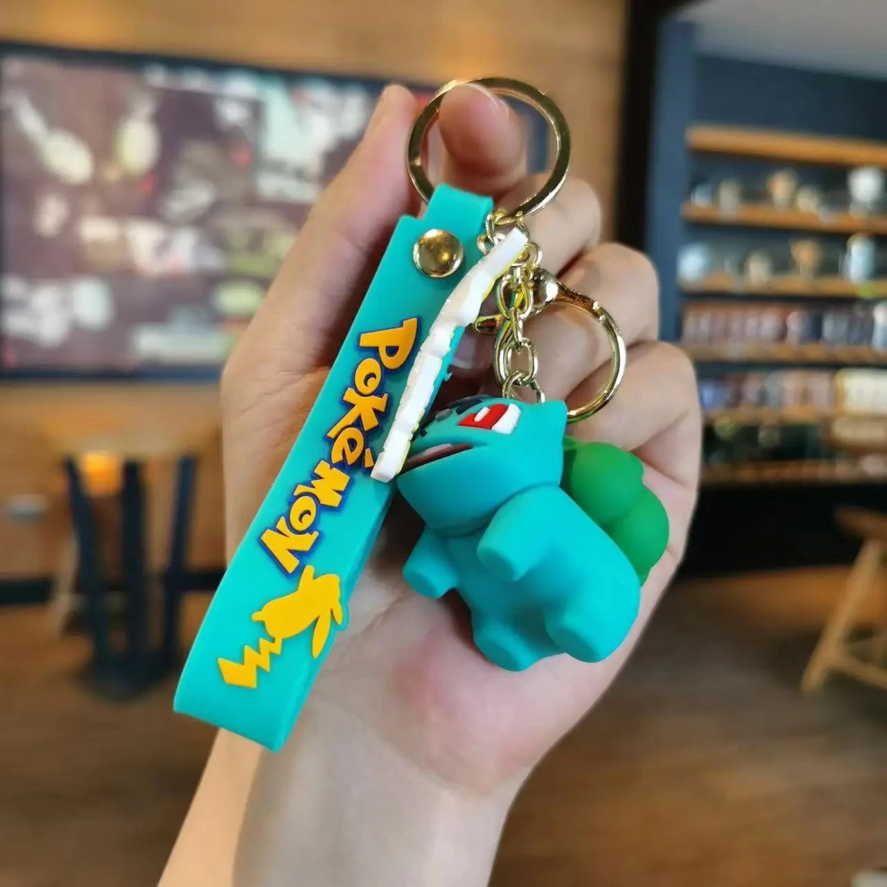 Pokemon Keychain Pikachu Anime Action Figure Toy Kawaii Cartoon Fashion Charmander Psyduck Doll Keyring Car Bag Pendant Kid Gift