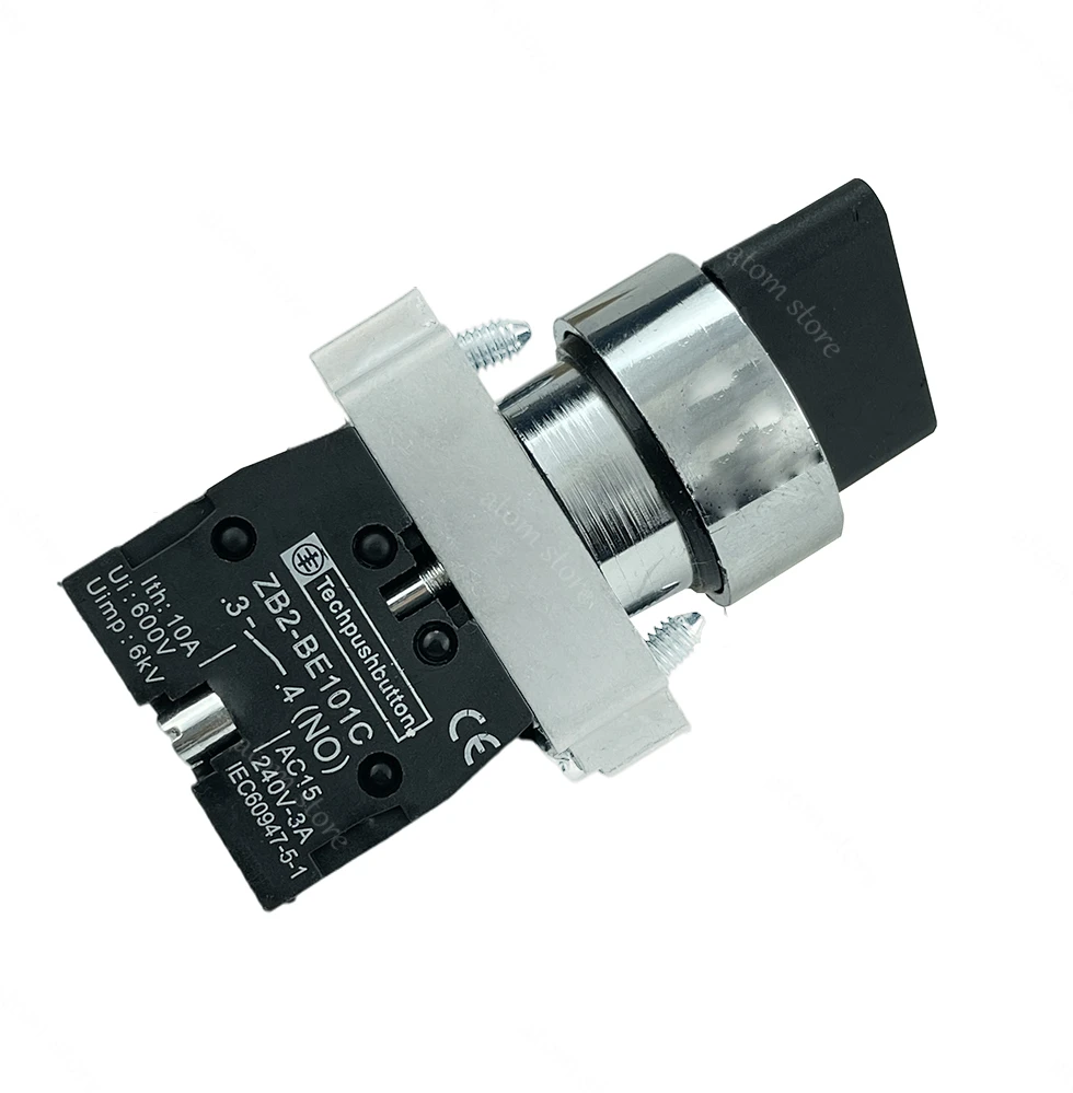 10pcs/Lot XB2BD21 XB2BD23 XB2BD25XB2BD25 power switch short handle self-locking master knob switch 22mm image 5