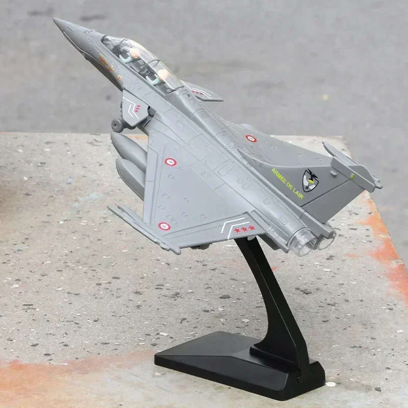 Dassault Rafale Alloy Fighter model acoustooptic return force aviation military aircraft model Toy Ornament Gift