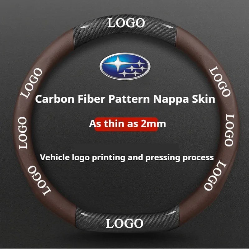 Anti-slip Microfiber leather car suede steering wheel cover for Subaru STI ascent BRZ forseter Impreza Legacy Outback XV Levorg