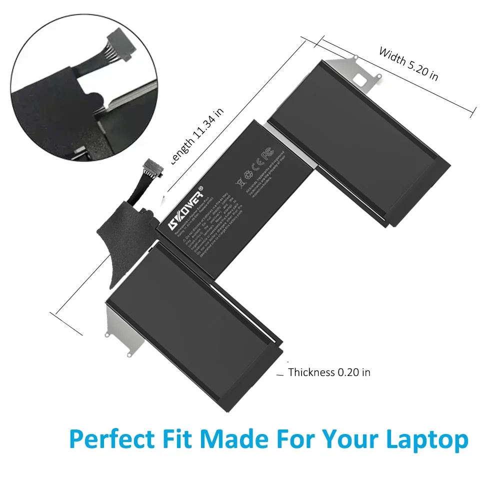 بطارية SKOWER A1965 لأجهزة Apple MacBook Air 13 "A1932 2018 2019 A2179 أوائل 2020 EMC 3184 EMC3302 020-02455