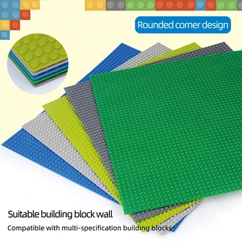 Placa de base clássica 50x50 32x32 16x32 16x16 pontos blocos de construção placas base diy placa de plástico bloco de construção tijolo brinquedo