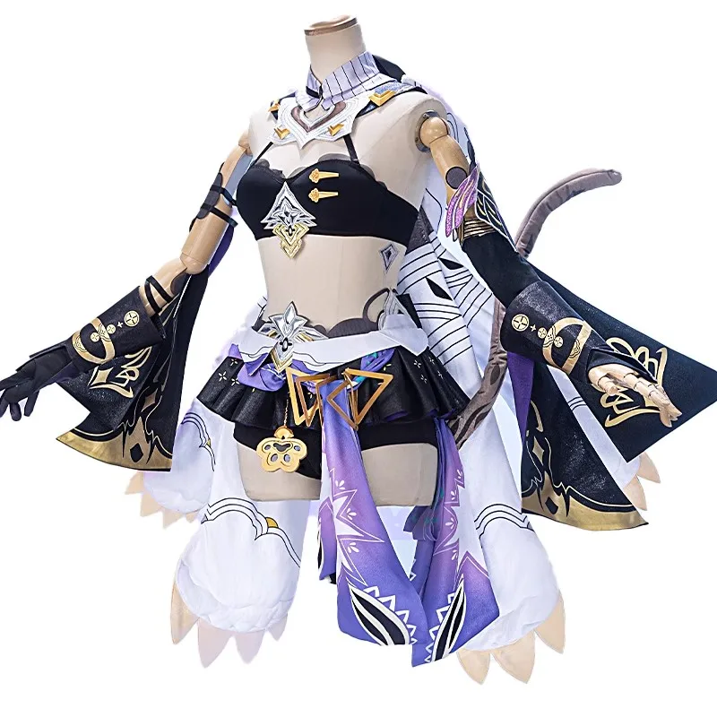 Pardofelis Cosplay Game Honkai Impact 3rd Cosplay Costume Women Reverist Calico Cosplay Sweet Lovely Uniform Wig Shoes