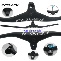 ROVAL Carbon Handlebar Multiple Colour MTB Integrated Handlebar Stem -7 Dgree 70-100mm bike farme bicycle parts fork 28.6mm