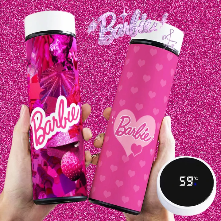 

Barbie Intelligent Temperature Display Vacuum Cup Kawaii Portable Cute Trendy Movie Decoration Lovely Girls Kids Gift Stylish