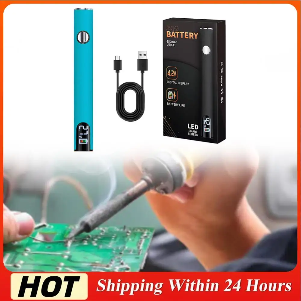 

510 Thread BatteryCart Pen Smart SolderingIron(No Soldering Iron Tip)(BlueWhite)