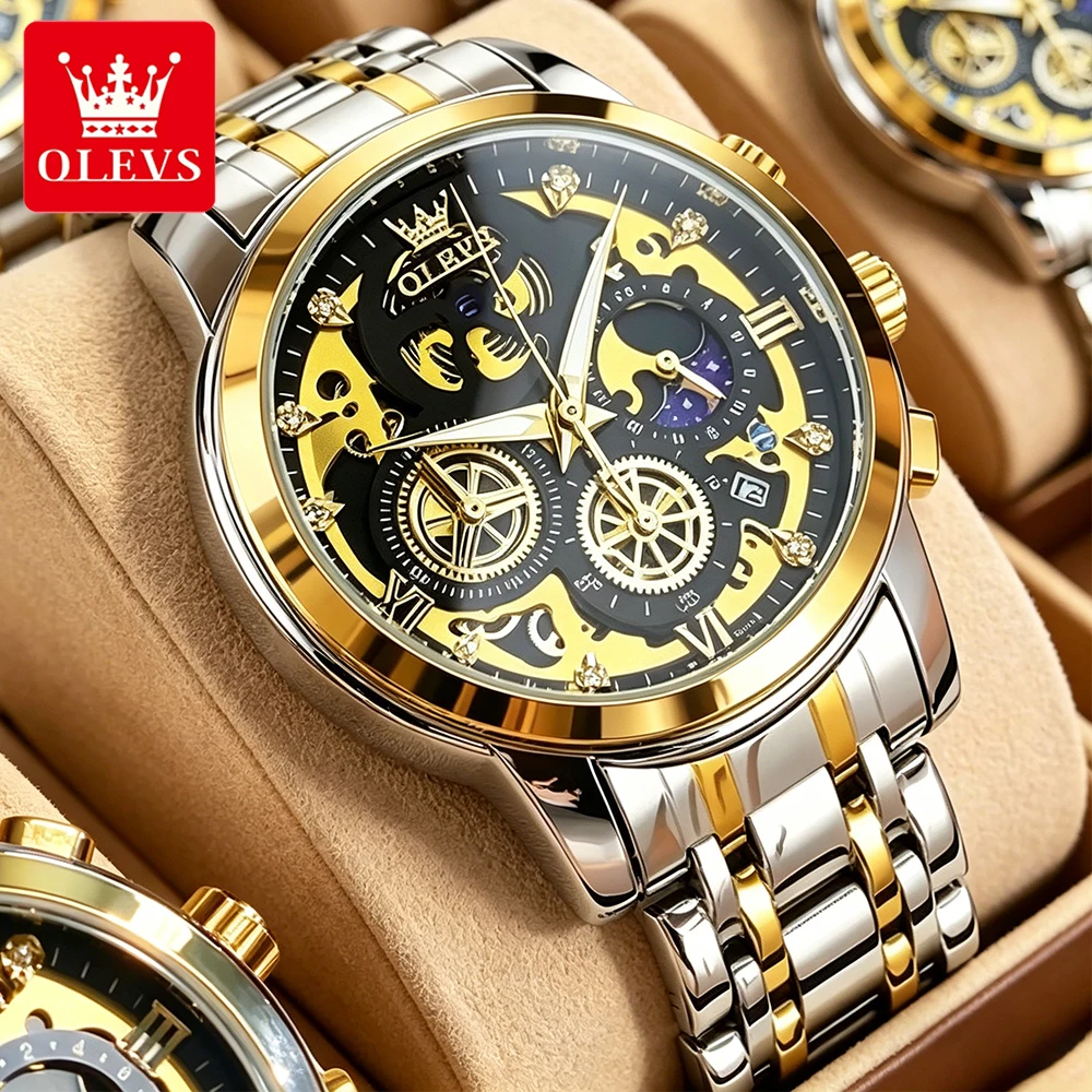 olevs-men's-watches-trend-fashion-dress-original-brand-quartz-wristwatch-chronograph-moon-phase-date-waterproof-luminous-24h-new