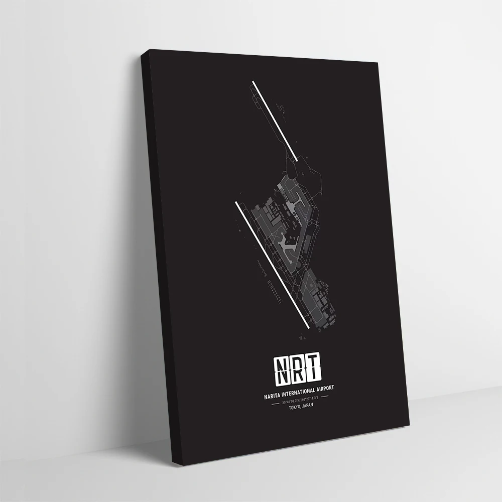 Карта Аэропорта Нарта, печать плакатов, настраиваемые картины, настенная живопись на холсте для украшения комнаты, украшение интерьера дома