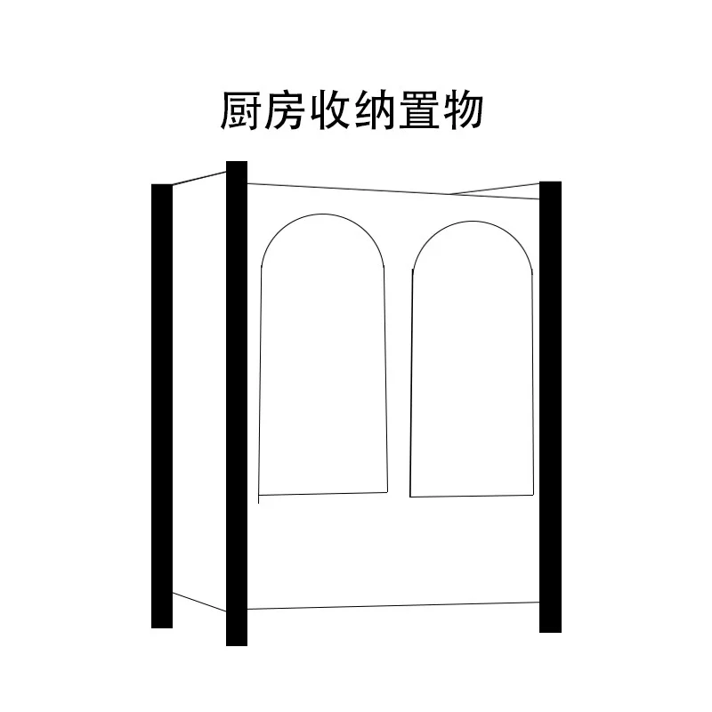 Kitchen Cupboard Dish Storage Rack Household Small Door Drain Rack Multifunctional Storage