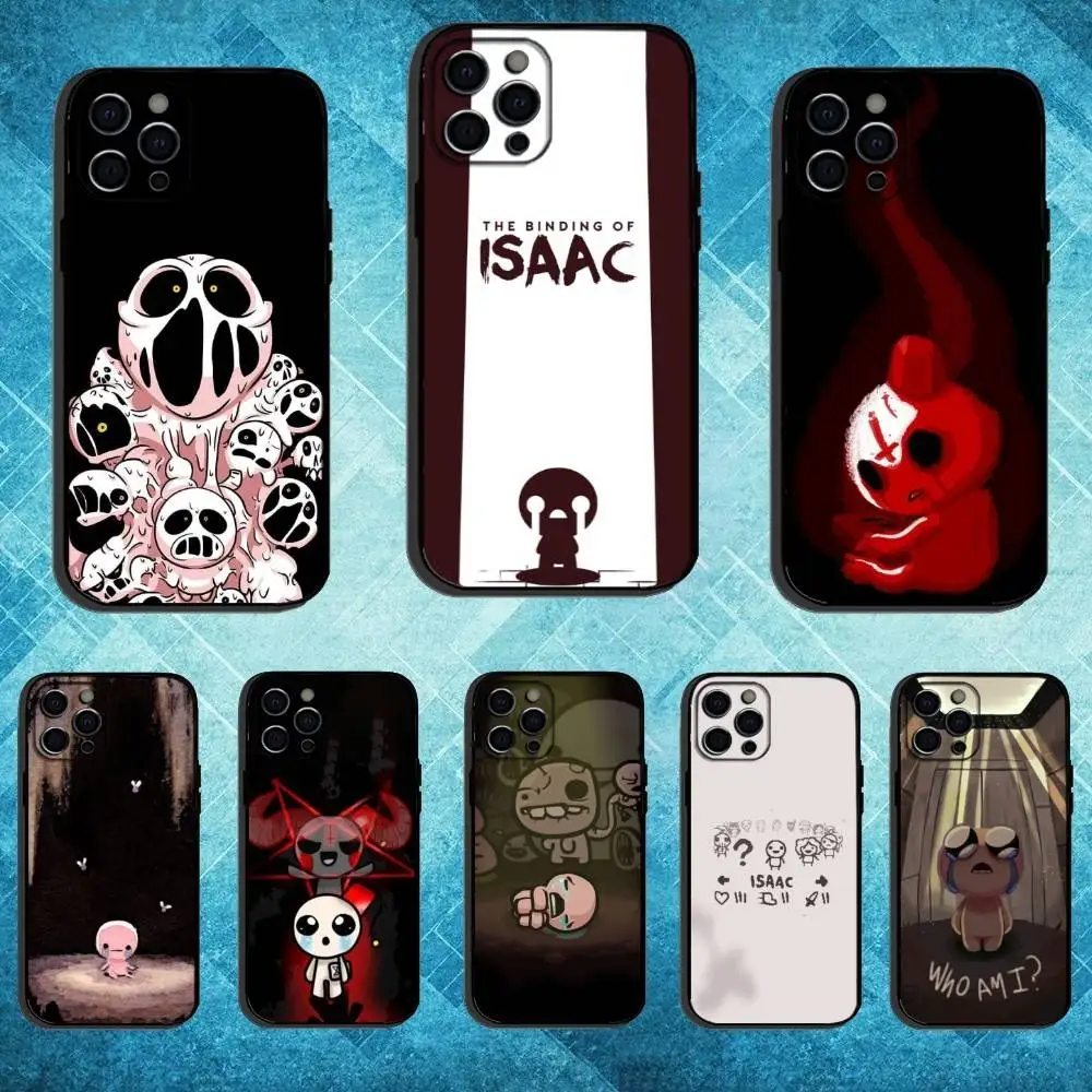 

Game The Binding of I-Isaac1 Phone Case For iPhone17,16,15,14,13,12,11 Plus,Pro Max Soft Black Cover