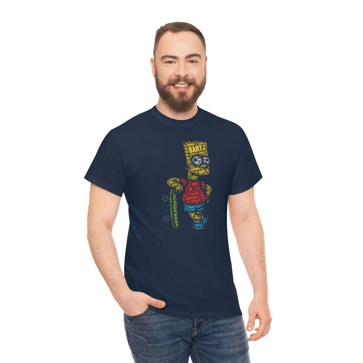 Bart Calligram Fan Art Unisex Cotton Tee