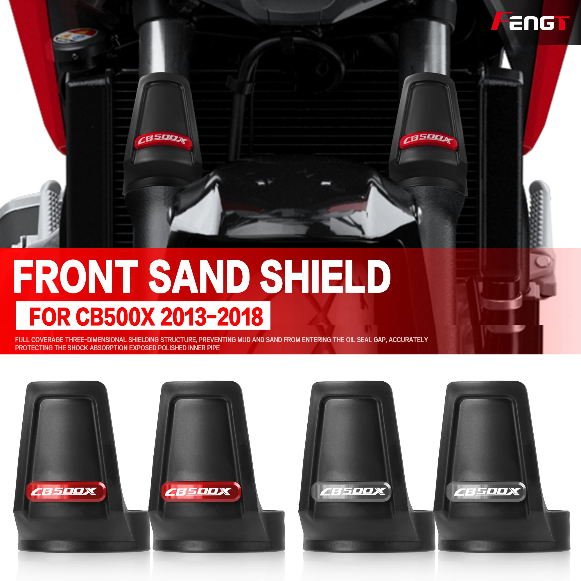 For HONDA CB500X 2013-2018 Front Fork Guard Shock Absorbing Protective Shell Cover CB 500X Damping Shield Mudguard Dust Cover