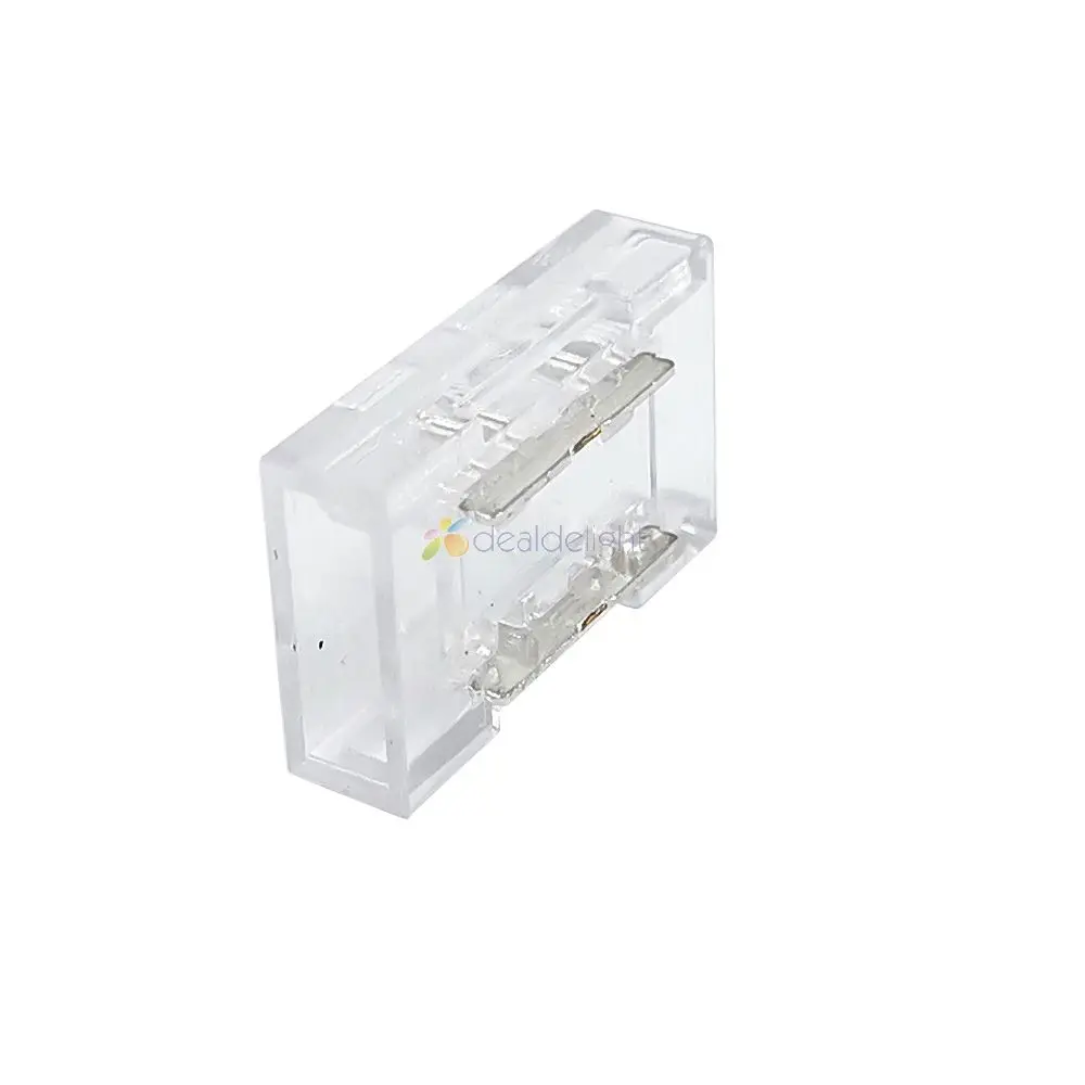 10pcs 8mm 10mm 2Pin FCOB Connector  L shape / X shape / T shape No Soldering For COB LED Strip Solderless Joint Wire Connectors